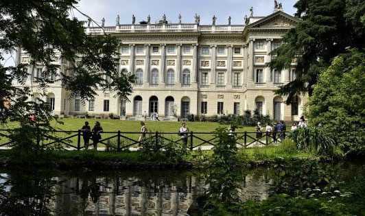 park of Villa Reale Milan city