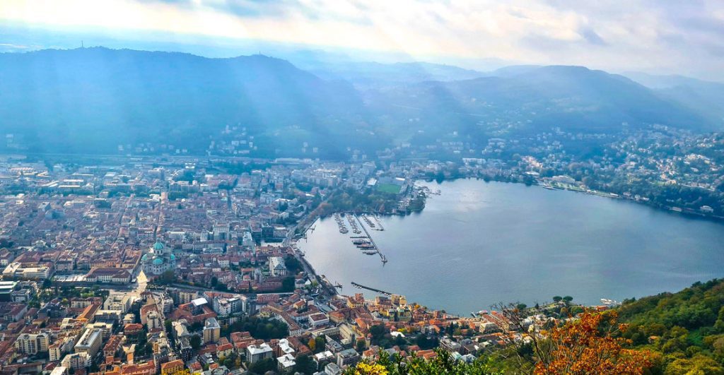 Brunate panorama Como Lake