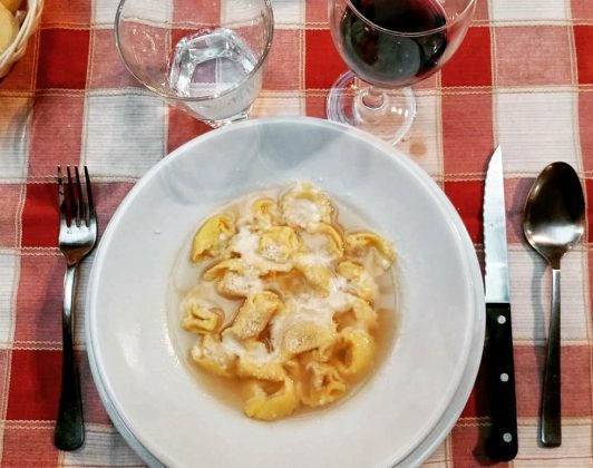 Agnolotti pasta in broth Trattoria del Tempo Perso