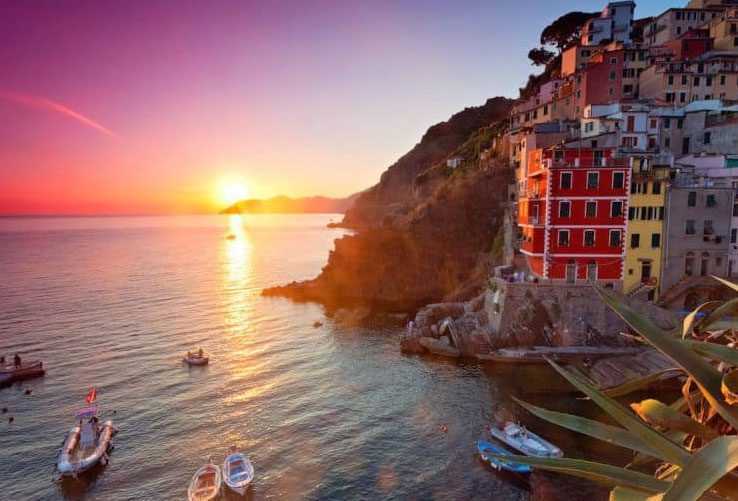 The Cinque Terre sunset