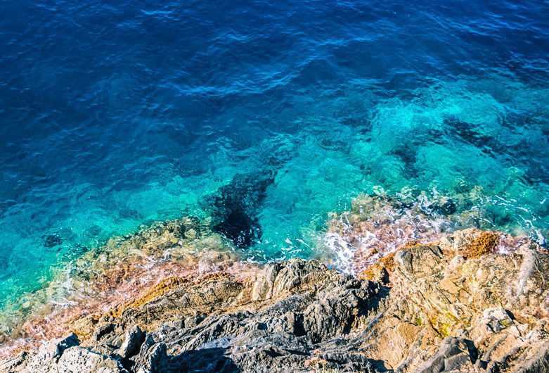 The Cinque Terre Mediterranean sea