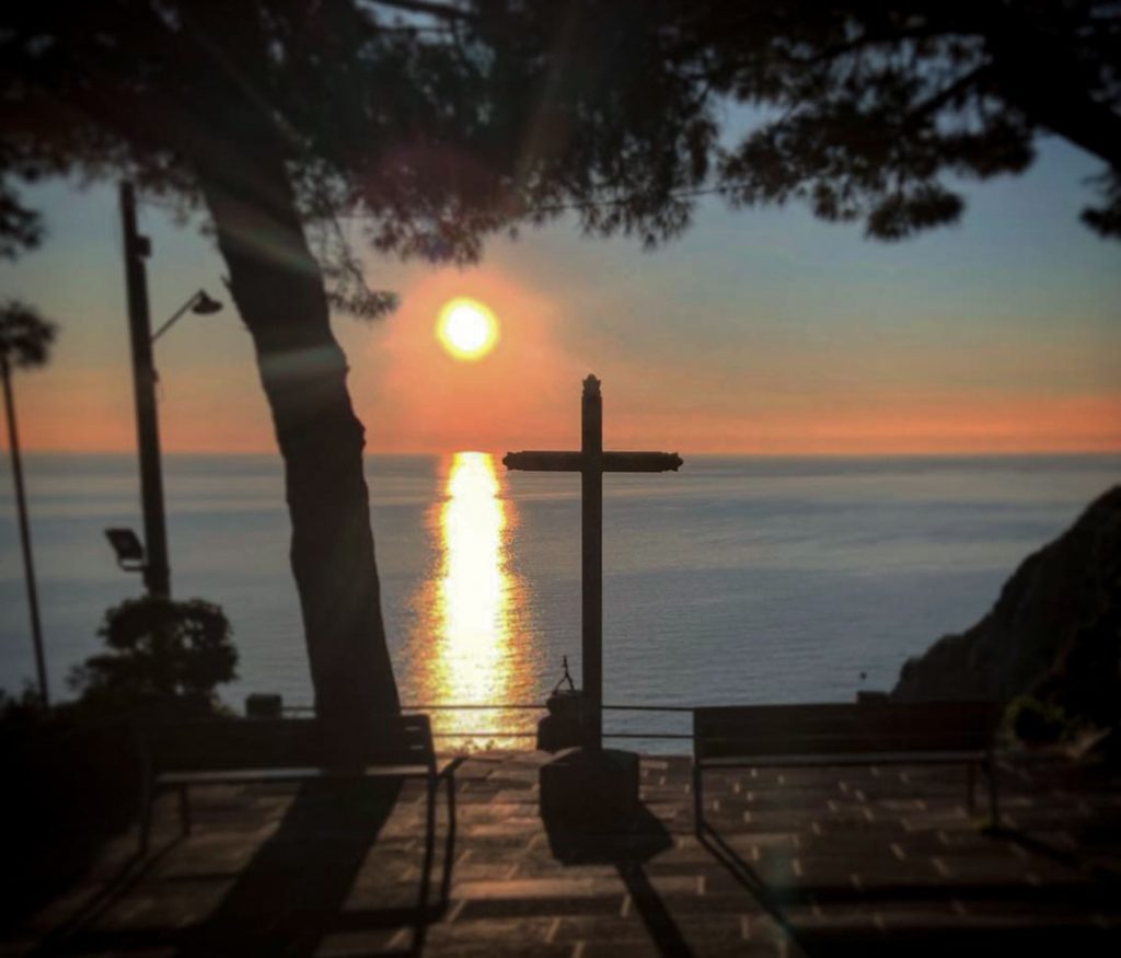 View From the Medieval Castle of Riomaggiore