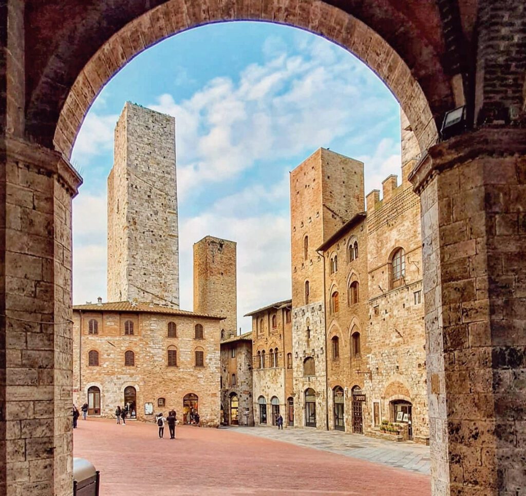 The city walls of San Gimignano