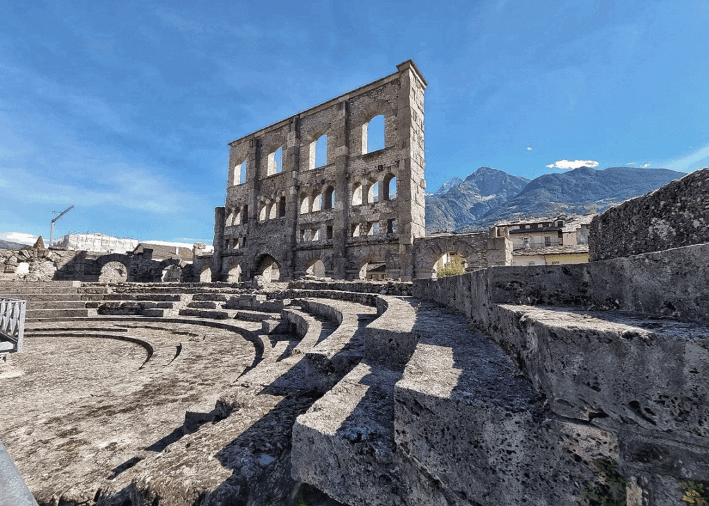 The Roman Theater Aosta city